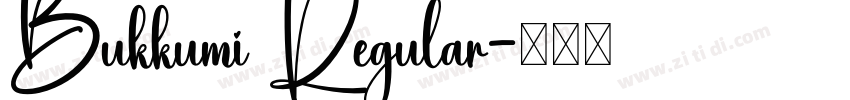 Bukkumi Regular字体转换